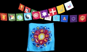Special Offer : World Religion Flag Strings (A + B) and Lotus Banner